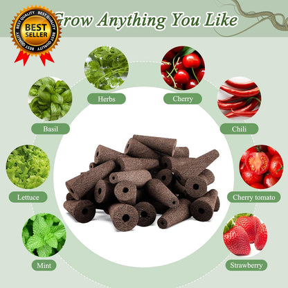 133-Pack Hydroponic Grow Sponges Kit Replacement Seed Starter Pods Compatible