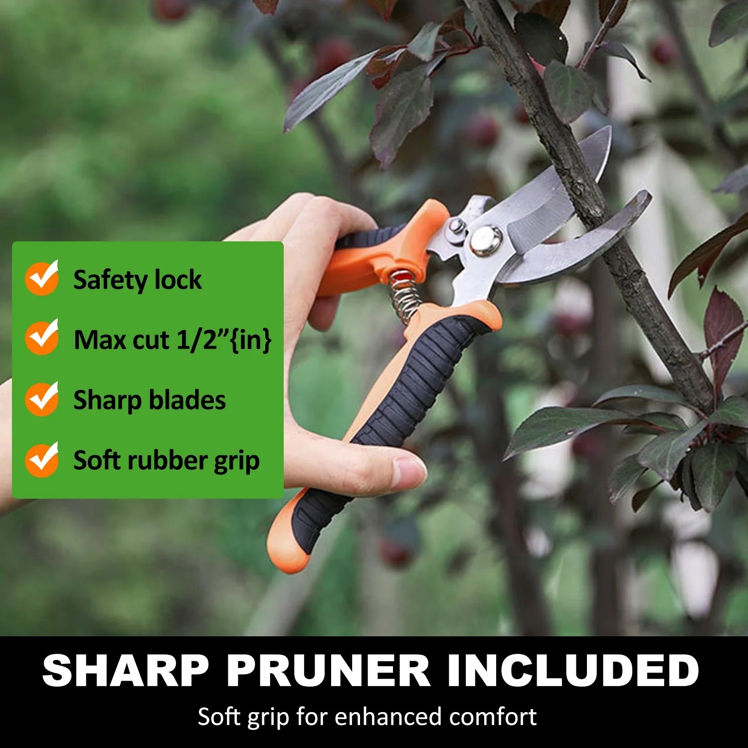 Garden Tool Set, Stainless Steel Heavy Duty Gardening Tool Set, with Non-Slip Rubber Grip, Storage Tote Bag, Outdoor Hand Tools, Ideal Garden Tool Kit Gifts