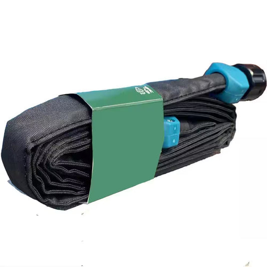 10 Ft. Linkable Flat Soaker Hose for Garden, Dual-Layer Leak-Free Design with Holes, Saves 80% Water
