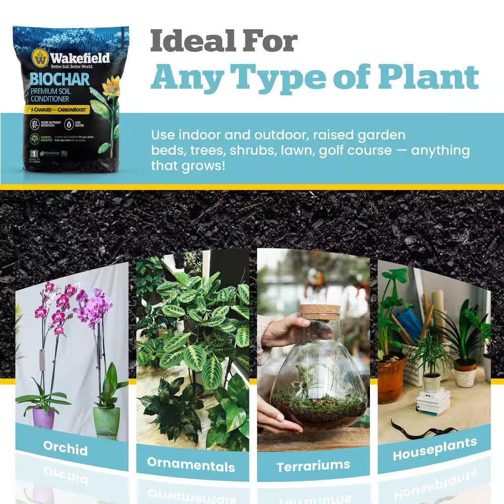 Biochar with Carbonboost, Soil Amendment-1 Cu. Ft. Bag