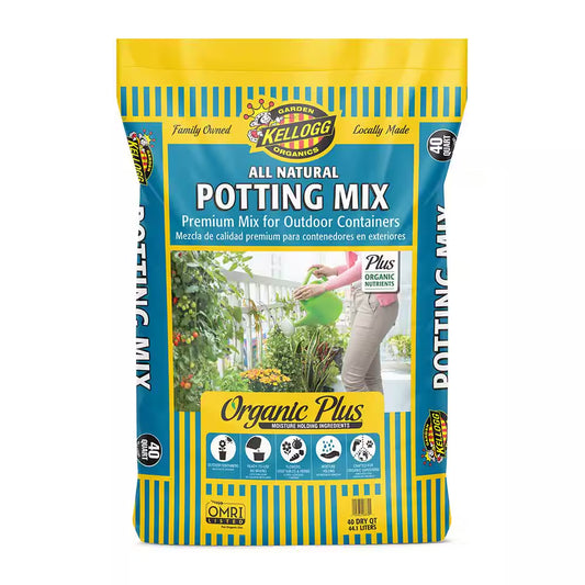 Organic Premium Outdoor Potting Mix, All Natural Premium Soil 40 Qt., OMRI Listed