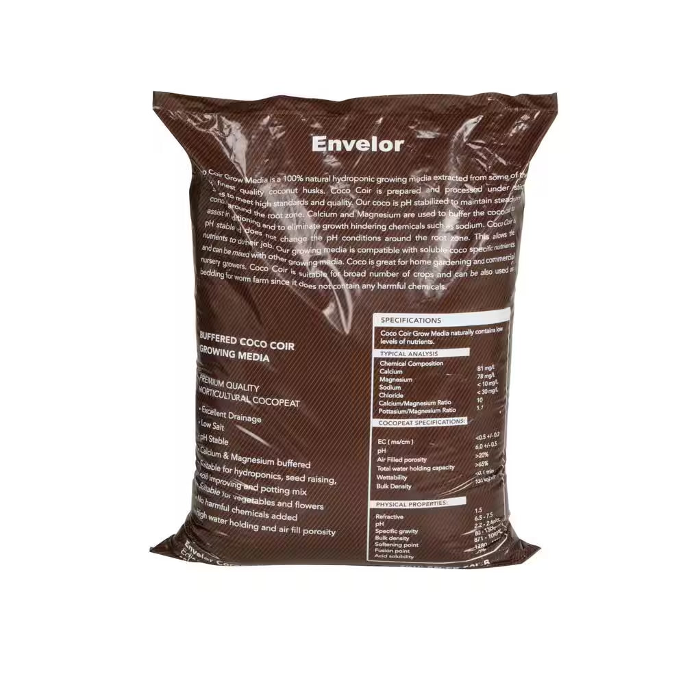 1.75 Cu. Ft. Brown Fluffed Coco Potting Soil Mix