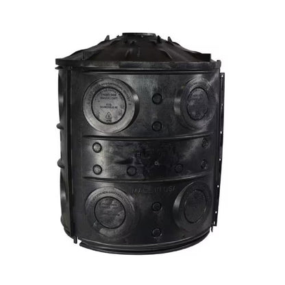 50 Gal. Black Stormwater Dry Well System Kit with 3-Side Panels for Rainwater Collection (1-Pack)