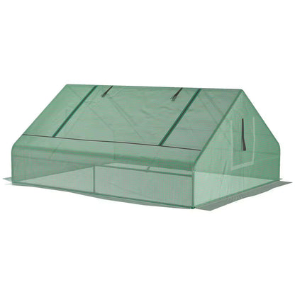 71 In. X 55 In. X 32 In. Mini Tunnel Greenhouse, Garden Planting Shed, Outdoor Flower Planter Warm House, Green
