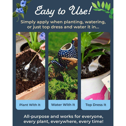 Organic Fast-Acting Water Soluble Plant Food 1/2 Lb., All-Purpose Fertilizer for Flowers Vegetables Herbs Fruit Trees