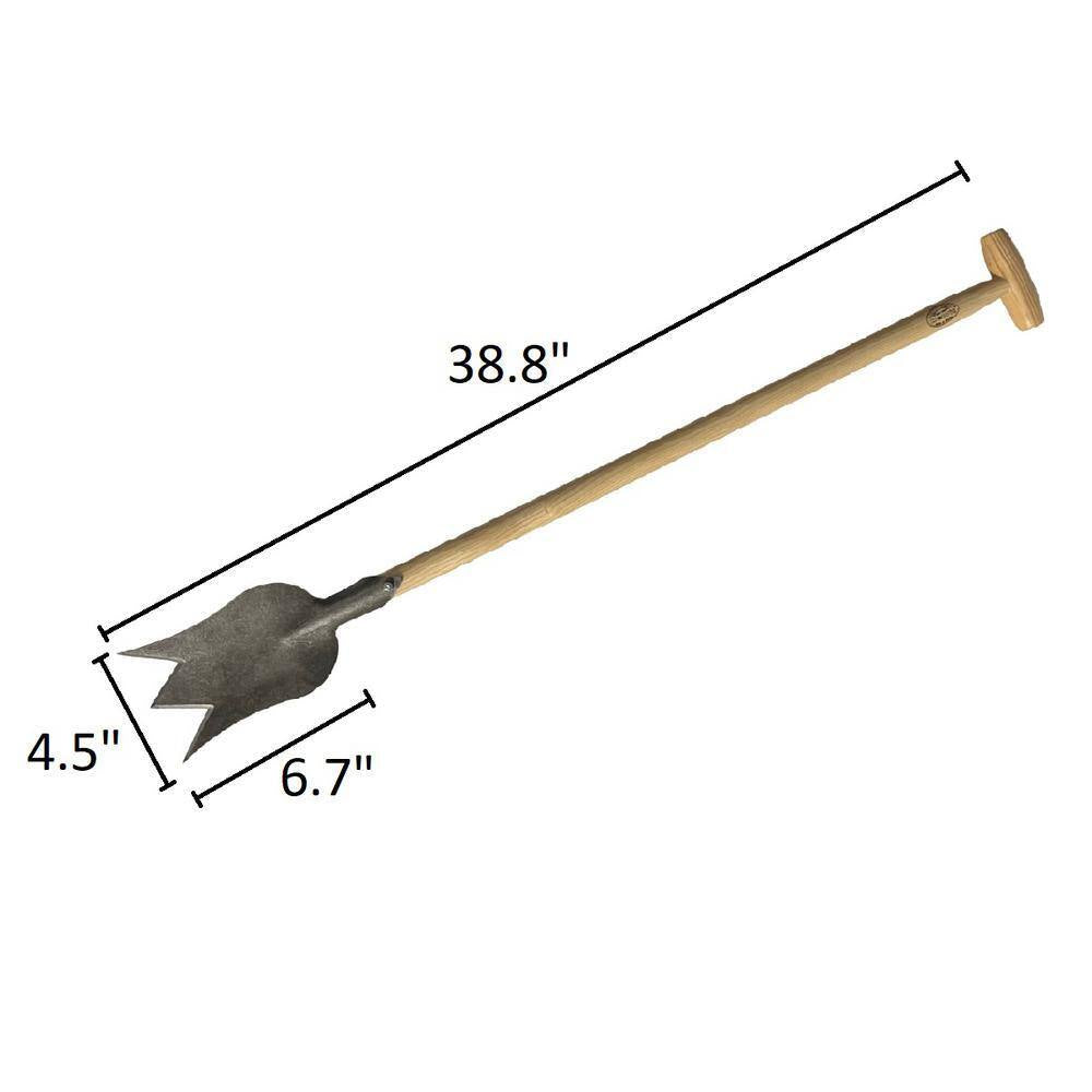 38.6 In. L Tulip Spade Long T Handle Garden Fork, Handle 31.9 In. L