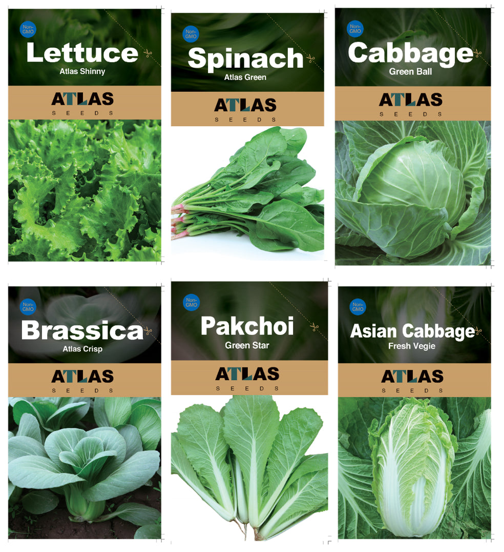 Atlas Vegetable Seeds Survival Garden Kit - over 30,000 Seeds, 29 Varieties