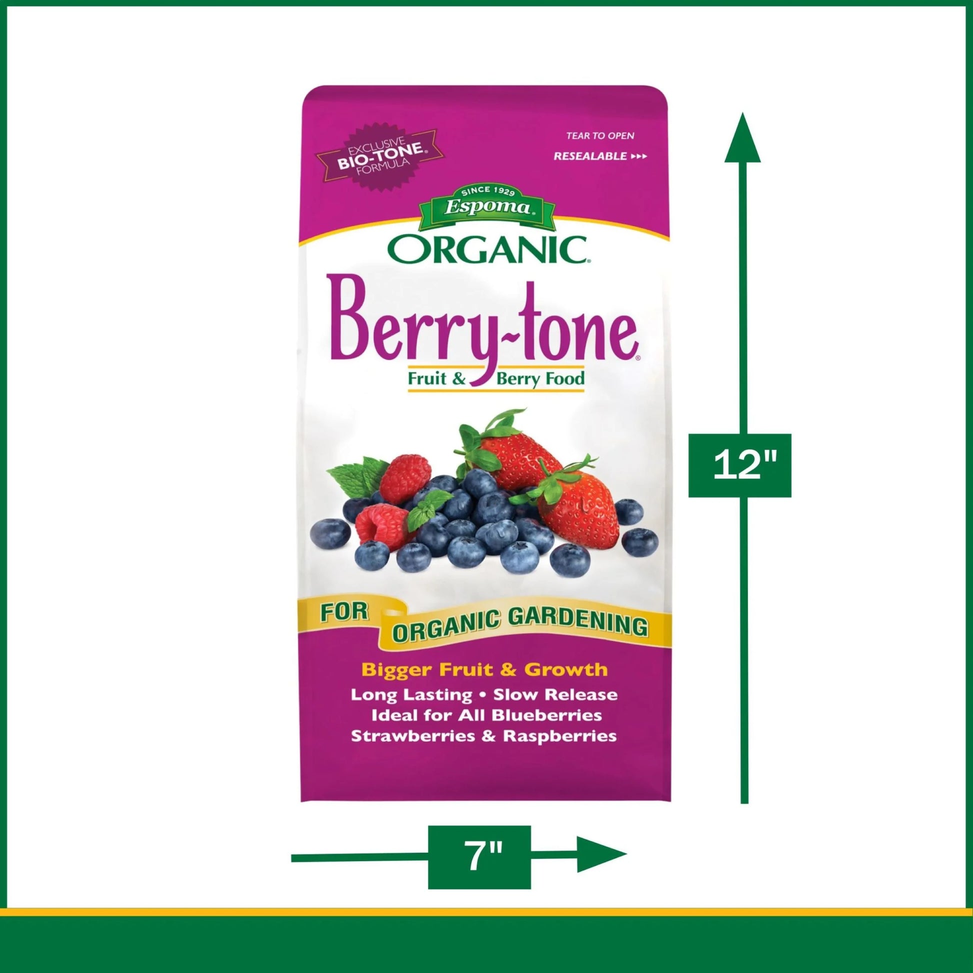 Berry Tone Natural & Organic Plant Food 4 Lbs for Blueberries & Raspberries