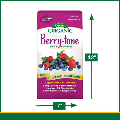 Berry Tone Natural & Organic Plant Food 4 Lbs for Blueberries & Raspberries