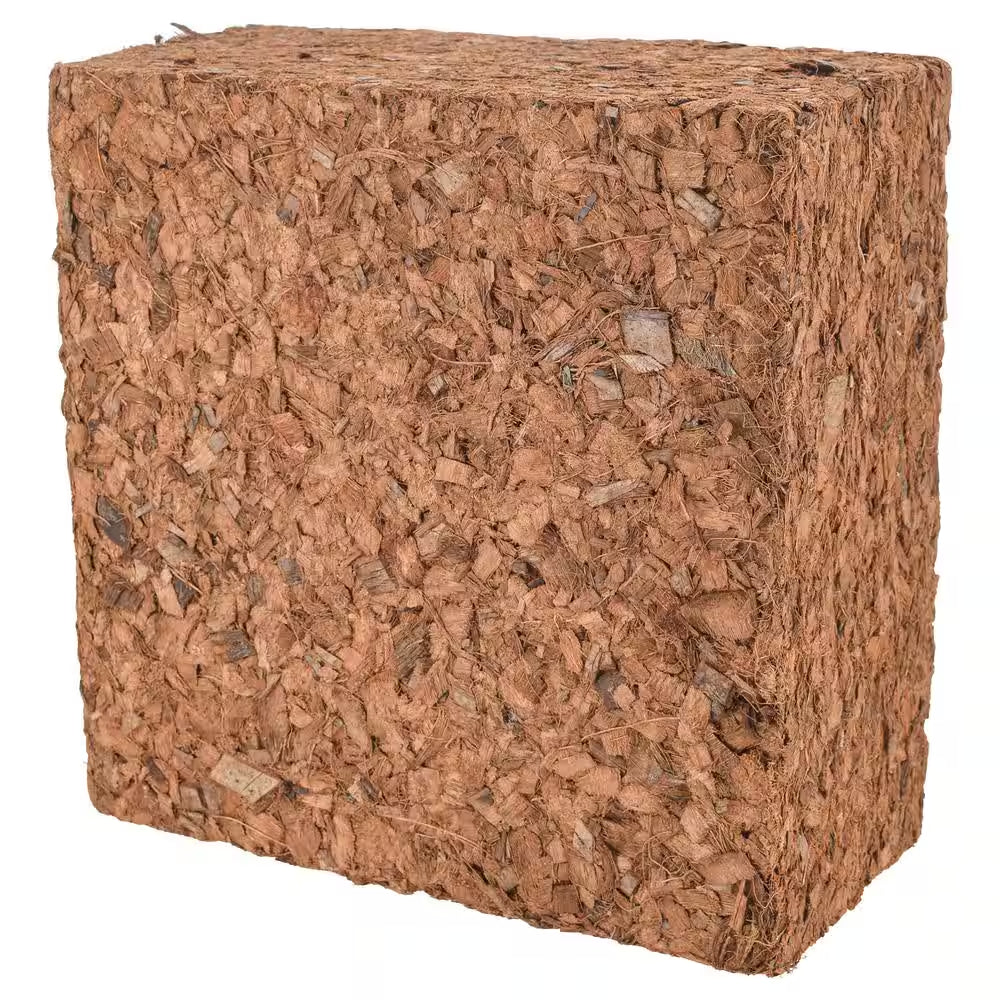 10 Lbs. Organic Coconut Coir Chip Block Soilless Grow Media Soil Amendment