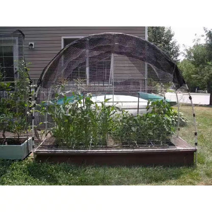 8 Ft. X 12 Ft. 30% Sun-Block Shade Cloth Net Mesh Shade with Clips for Garden Patio and Plants in Black