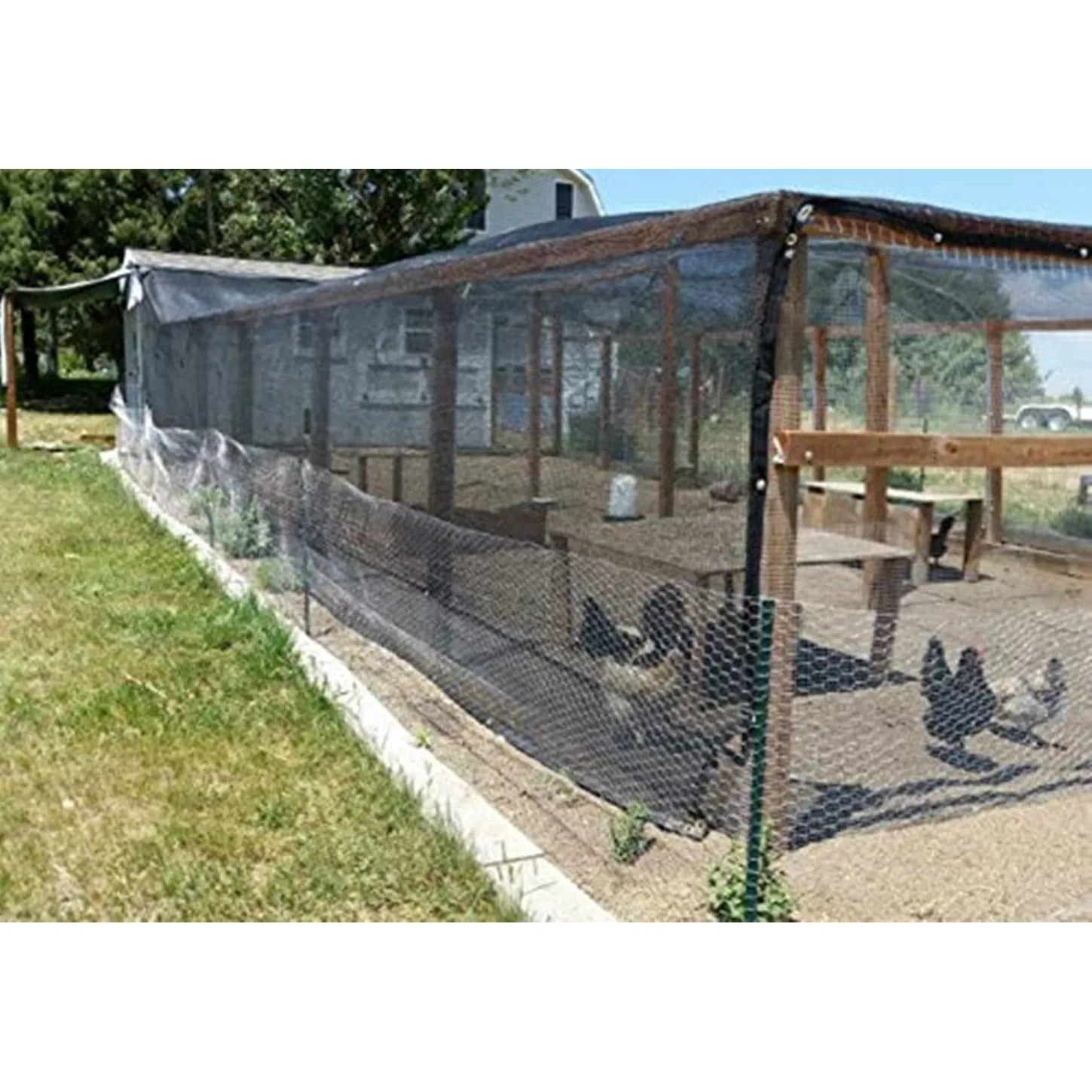 Shade Cloth Sunblock Fabric Cut Edge with Free Cilps UV Resistant for Garden Plants Cover, Black