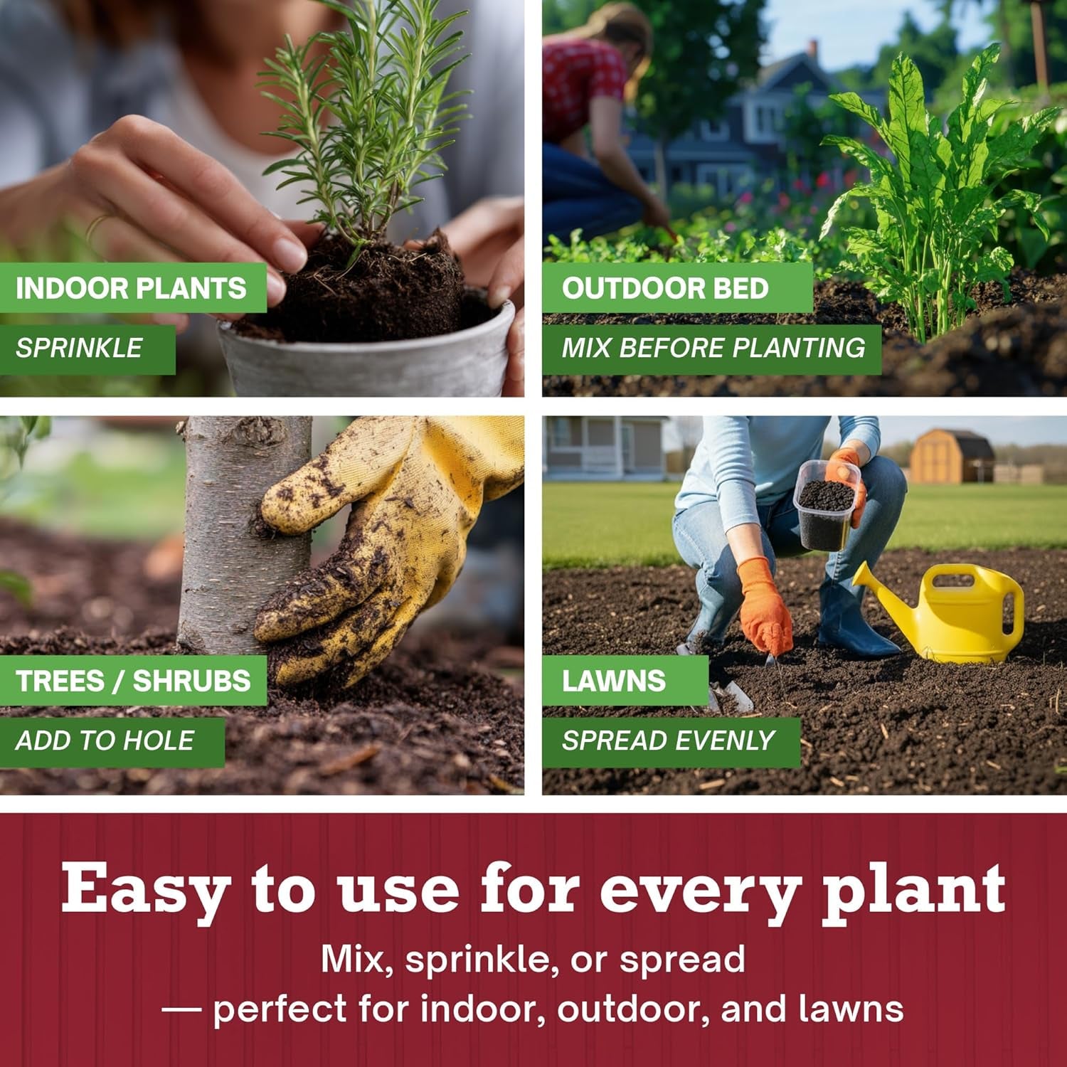 30 LB Organic Worm Castings, Natural Fertilizer for Indoor Outdoor Plants – Compost Soil Control, Mineral-Rich Potting Mix Additive Plant Food for Soil Health and Garden Growth