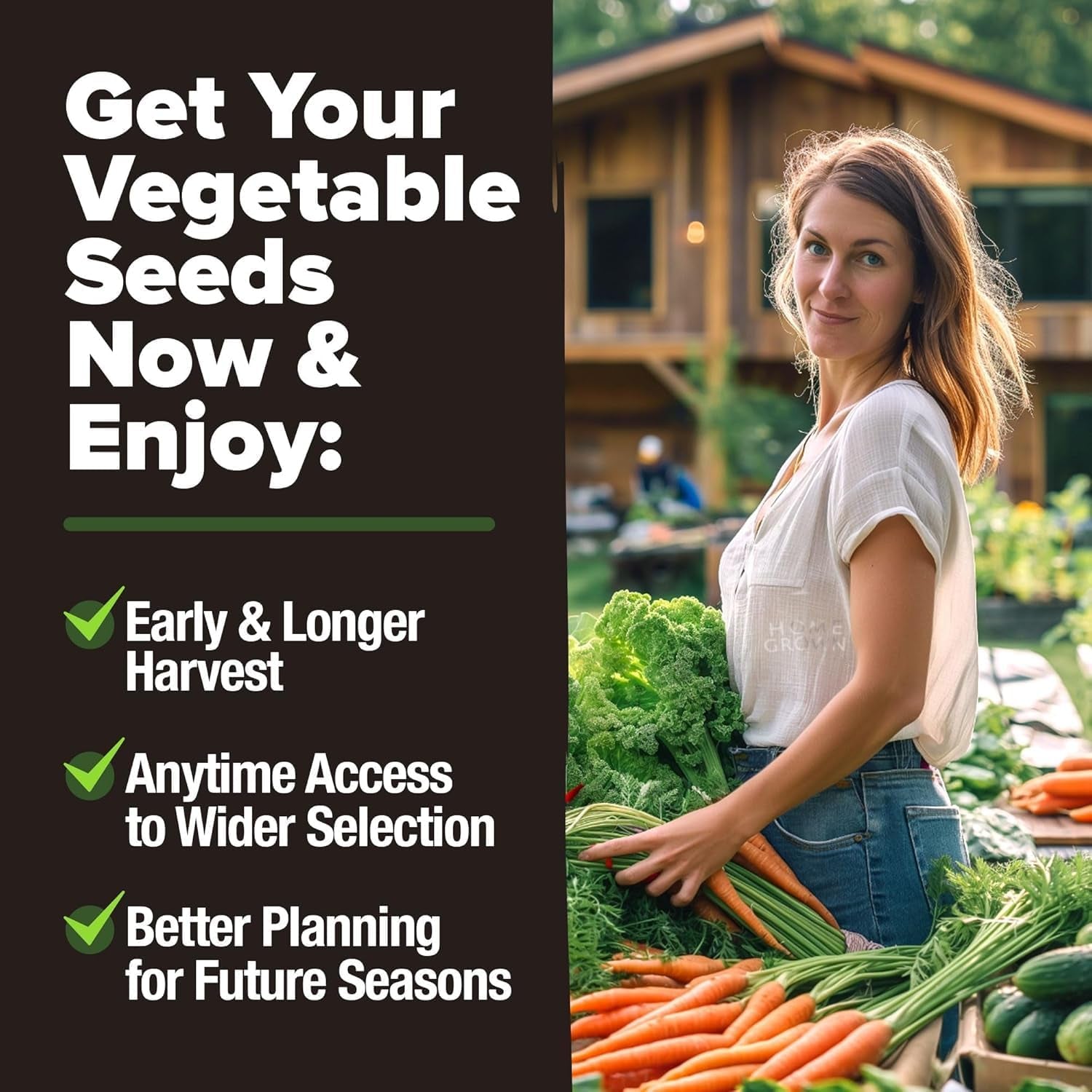 10 Variety Survival Seed Vault 2000+ USA Grown Heirloom Non-Gmo Vegetable Seeds for Planting, High Germination, Garden Starter Kit, Emergency Food Supply, Indoor Outdoor