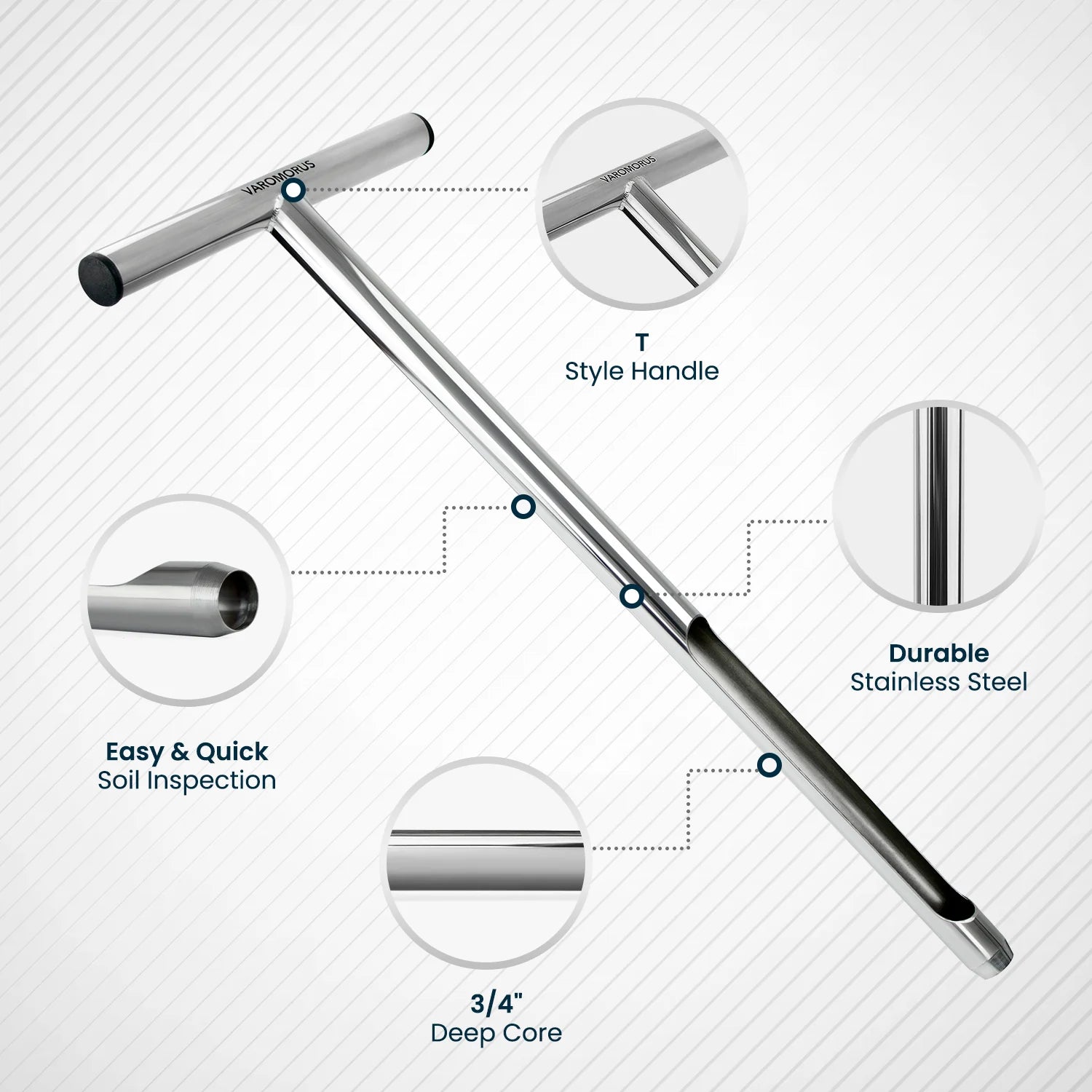 21" SOIL SAMPLER STAINLESS STEEL