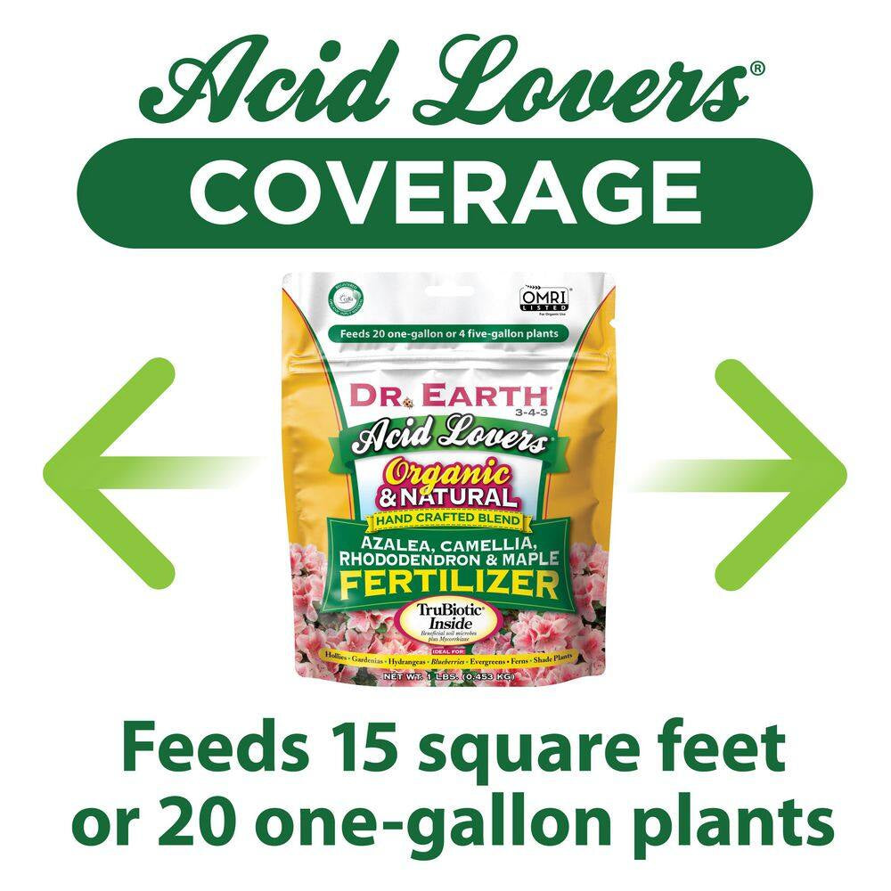 1 Lb. 13 Sq. Ft. Organic Acid Lovers Azalea Camellia Rhododendron and Maple Dry Fertilizer