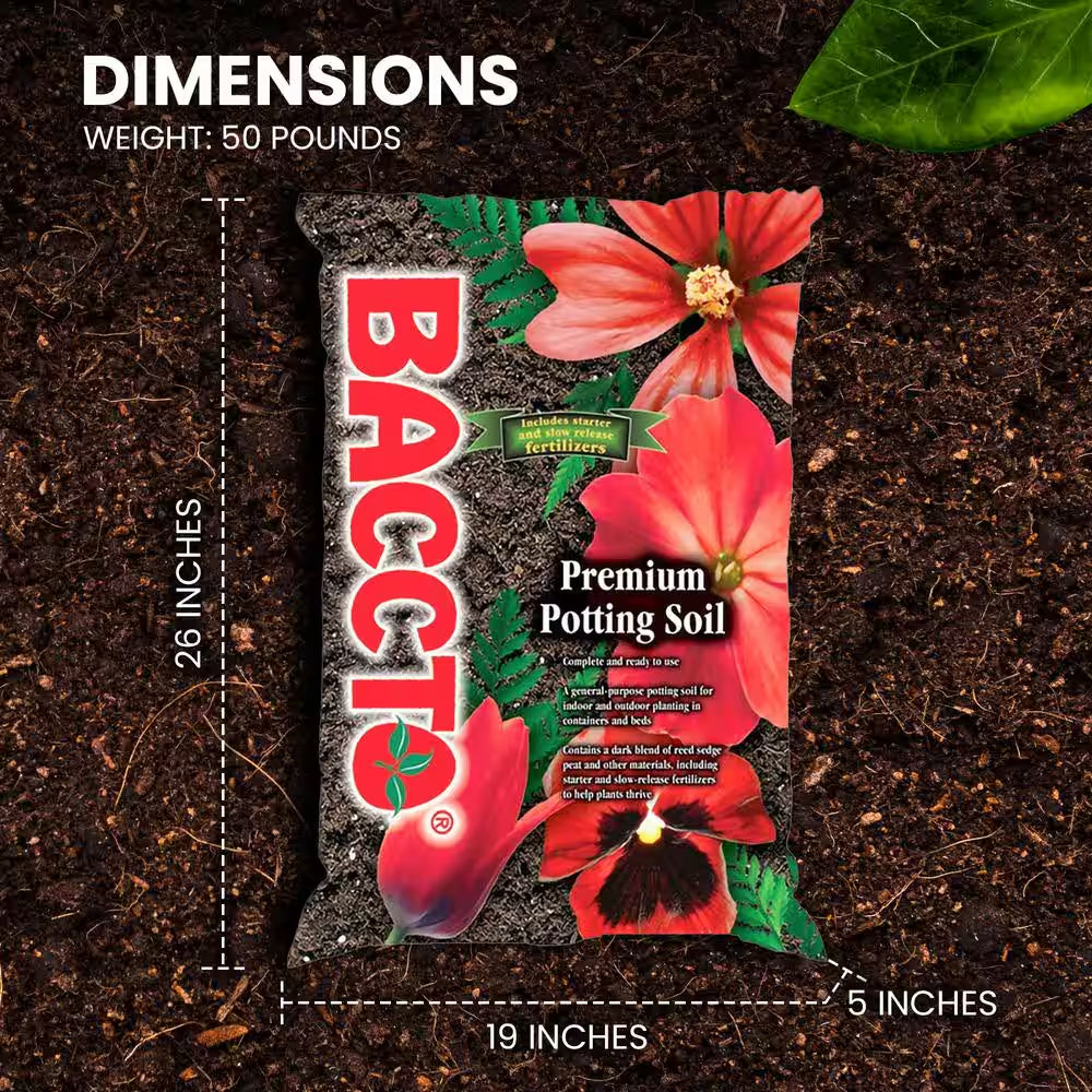 50 Lbs. General All Purpose Premium Potting Soil with Perlite
