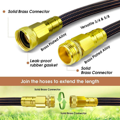 90 Degree Garden Hose Adapter with Shut off Valve 3/4 Solid Brass Elbow Connector with 2 Pressure Washers