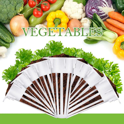 0.5 Inch, White Plastic Hydroponic Plant Basket with Seed Labels for Indoor/Outdoor Gardening (50-Pack)