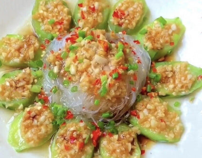 20 Premium Ridged Gourd Chinese Okra Angled Luffa Peerkangai Seeds 20粒特级大肉棱角丝瓜种子