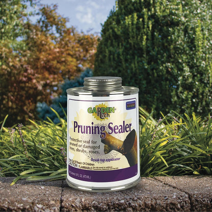 Garden Rich Pruning Sealer with Brush Top Applicator, 16 Oz Ready-To-Use Protective Seal for Trees, Shrubs, Roses