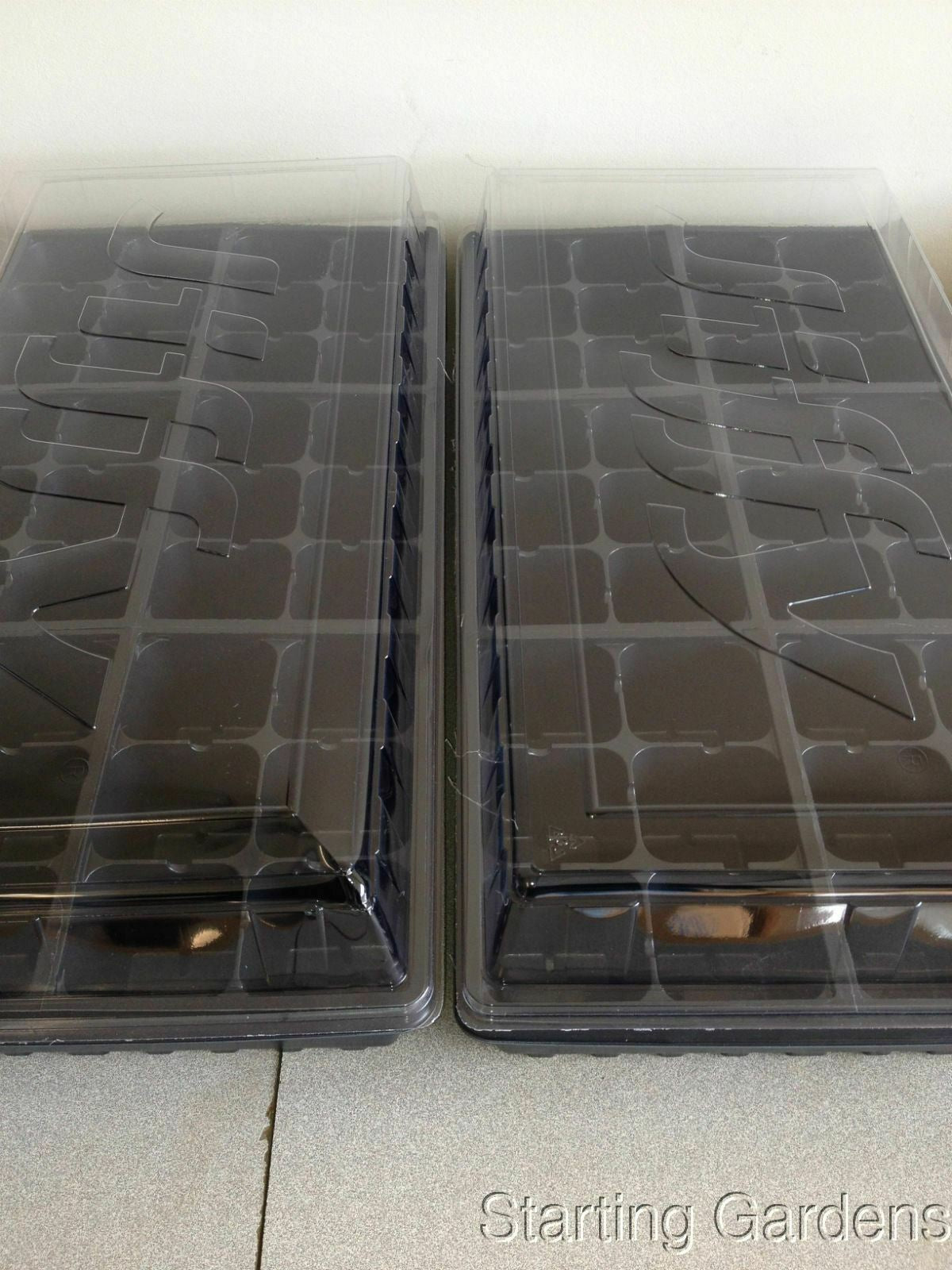 Seed Starting Kit, 2 Seed Trays, 2 Inserts, 2 Dome Lids, Seedling Starter Kit