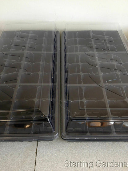 Seed Starting Kit, 2 Seed Trays, 2 Inserts, 2 Dome Lids, Seedling Starter Kit