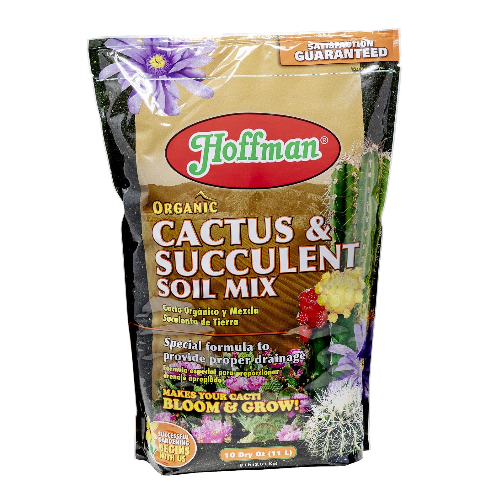 Hoffman Organic Cactus & Succulent Soil Mix — Fast‑Draining, Ph‑Balanced, 10Qt