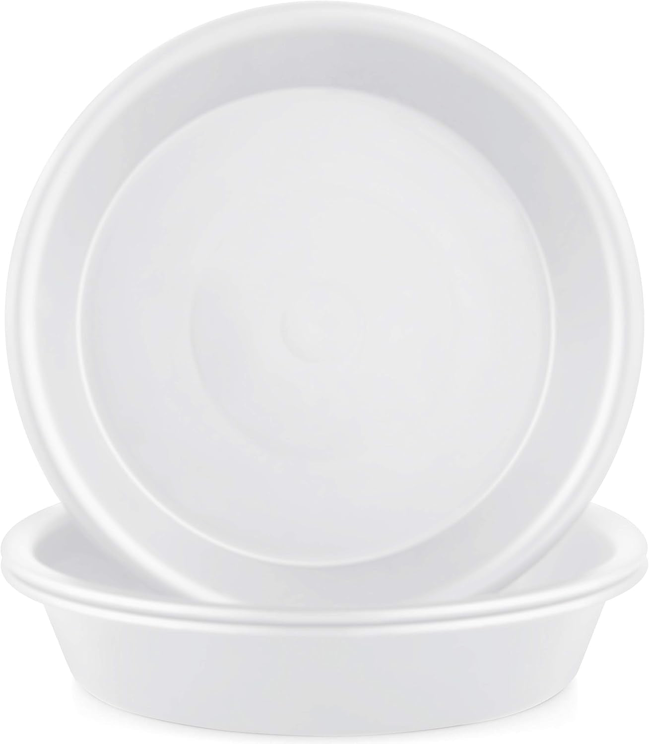 Plant Saucer 8 Inch of 3 Pack Drip Tray White for Indoors and Outdoor Durable Thicker Plastic Plant Tray (8 Inch)