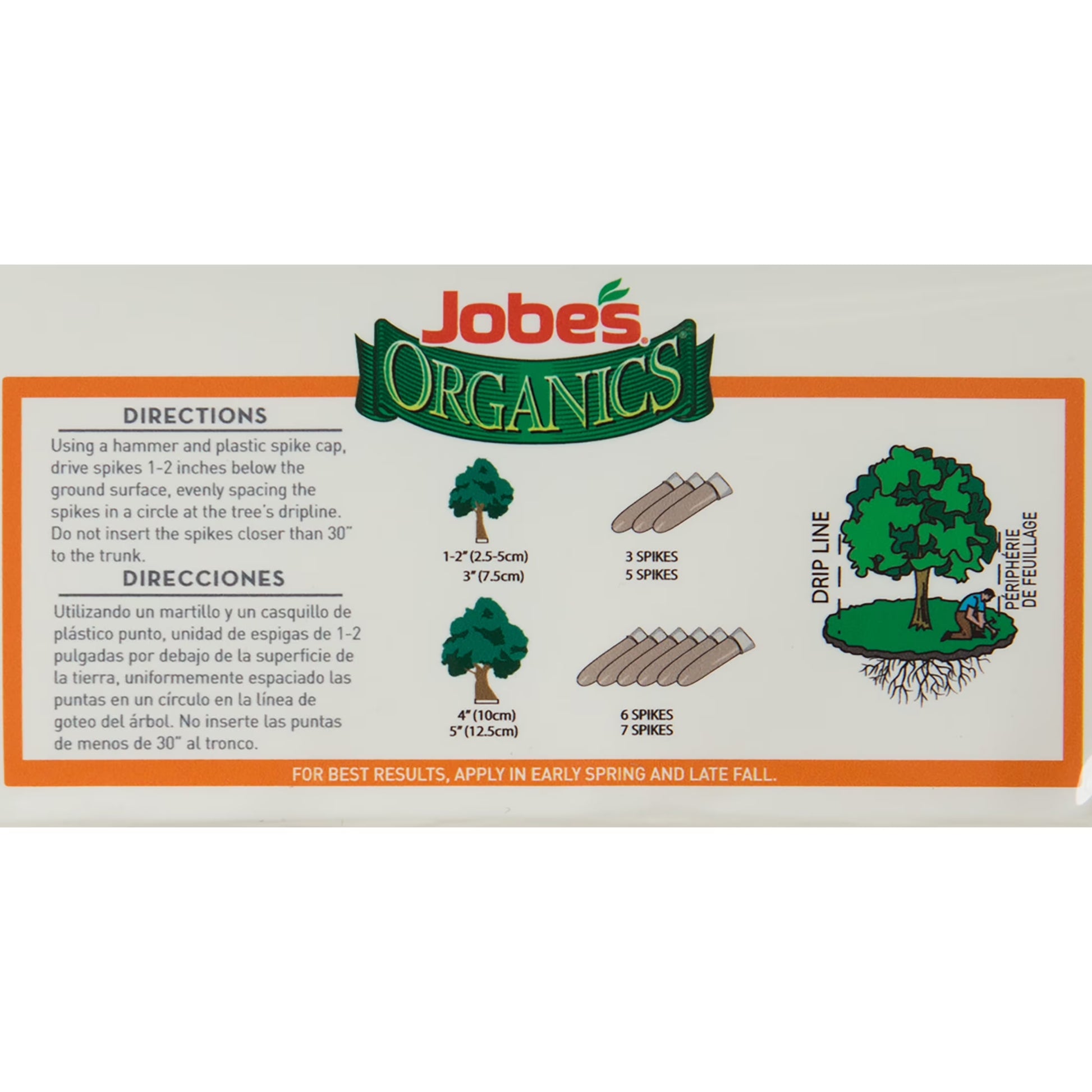 Slow Release Fruit and Citrus Plant Fertilizer Spikes, 8 Count