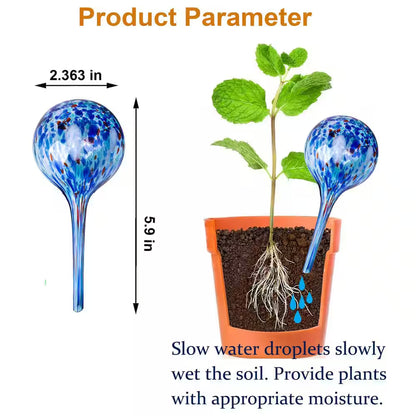 6-Piece Self Watering Globes, Automatic Glass Plant Watering Bulbs for for Daily Plant Care, Small