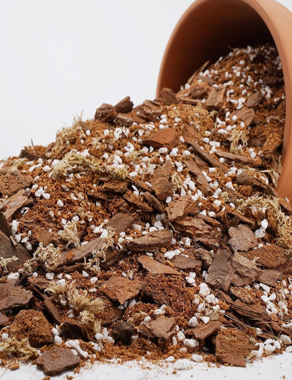 Orchid Potting Mix with Bark, Perlite, Coco Peat for Indoor Repotting