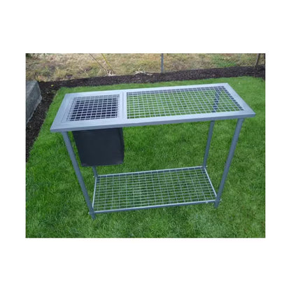 Garden and Greenhouse Wire Grid Top Potting Bench / Table