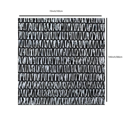 Shade Cloth Sunblock Fabric Cut Edge with Free Cilps UV Resistant for Garden Plants Cover, Black