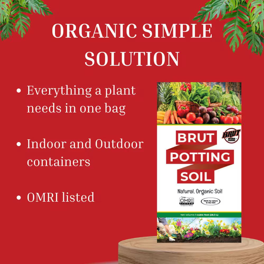 30 Lb. All Purpose Organic Potting Soil with Worm Castings