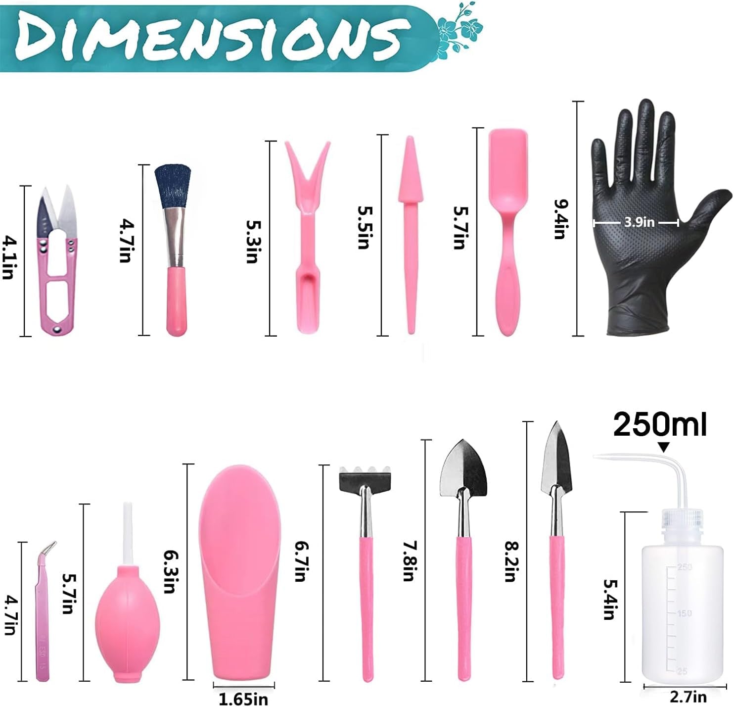 25Pcs Mini Garden Hand Transplanting Succulent Tools Set & mat