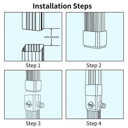 Downspout Rainwater Diverter with Adjustable Valve and 4 Ft. Hose for 3 In. X 4 In. and 2 In. X 3 In. Downspout