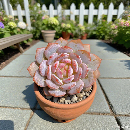 Echeveria Pink Peony Succulent Plant - Rare Green Live Succulent - Echeveria 'Pink Peony'