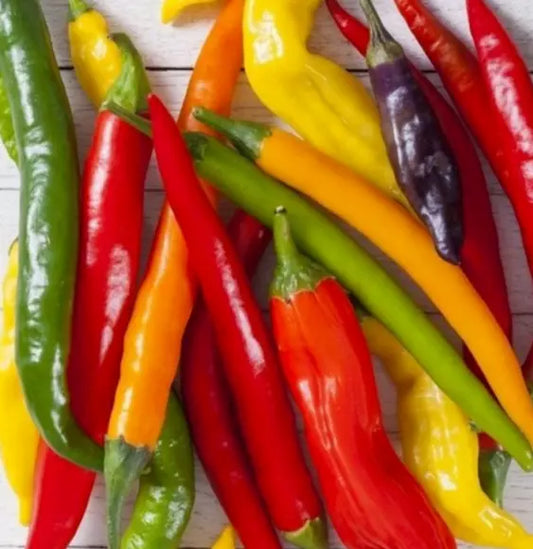 Rainbow Cayenne Pepper Seeds Mix - 30+ Spicy Hot Pepper Varieties - Capsicum annuum - Free Shipping