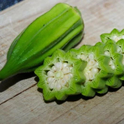Okra Seeds 25 Pack "Star of David" Heirloom Big Okra Vegetable Seeds - Non-GMO, Old Fashioned Variety