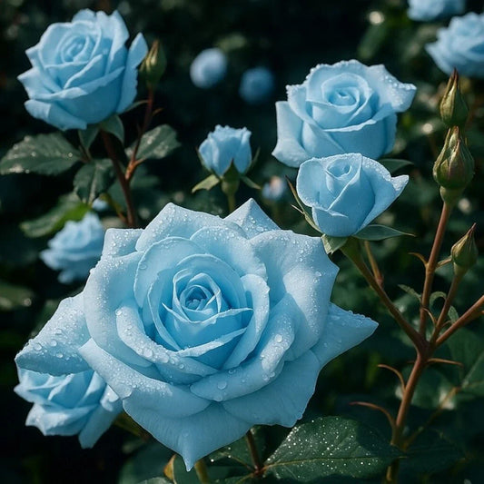 Light Blue Rose Seeds - 20 Pack - Decorative Garden Variety - Rosa spp.
