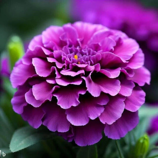 Purple India Marigold Seeds - 25+ Pack for Garden Planting - Tagetes erecta - USA Grown, Non-GMO, Easy to Grow