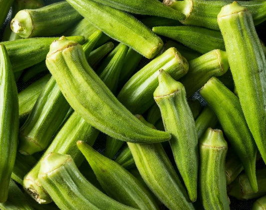 Clemson Spineless Okra Seeds 50+ Pack - Summer Vegetable Garden Culinary Seeds