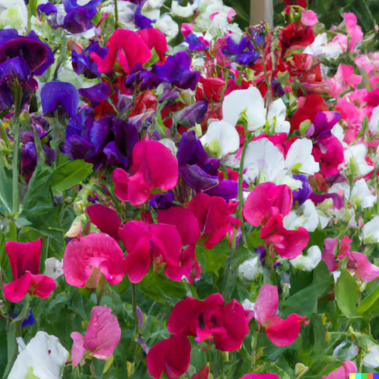 Sweet Pea Vine Seeds 80 ct | Royal Family Flower Garden Mix | Lathyrus odoratus