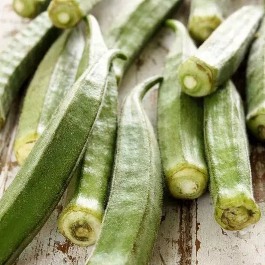 Clemson Spineless Okra Seeds - 150 Non-GMO Heirloom Seeds - Abelmoschus esculentus - USA Seller