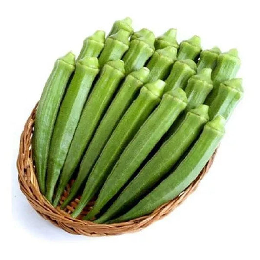 Perkins Long Pod Okra Seeds - 25+ Heirloom Non-GMO Seeds - Fresh Garden Variety - Abelmoschus esculentus