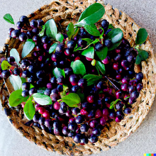 Salal Berry Seeds - 100+ Edible Fruits - Gaultheria shallon - Evergreen Shrub Bush for Gardens