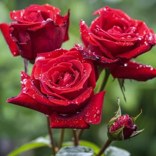 Red Rose Seeds - 20 Non-GMO Heirloom Seeds for Home Gardens & Bouquets - Rosa rubiginosa