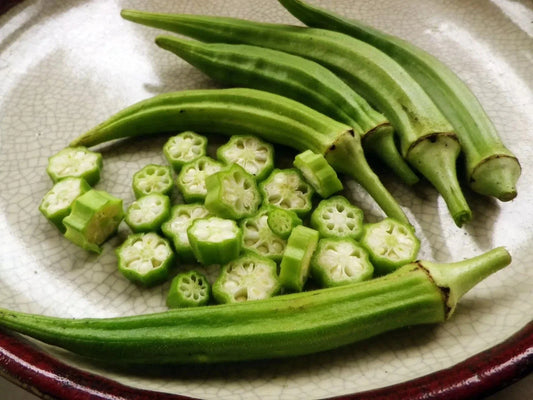 Louisiana Longhorn Cowhorn Okra Seeds - Heirloom Non-GMO Fresh Seeds - Abelmoschus esculentus