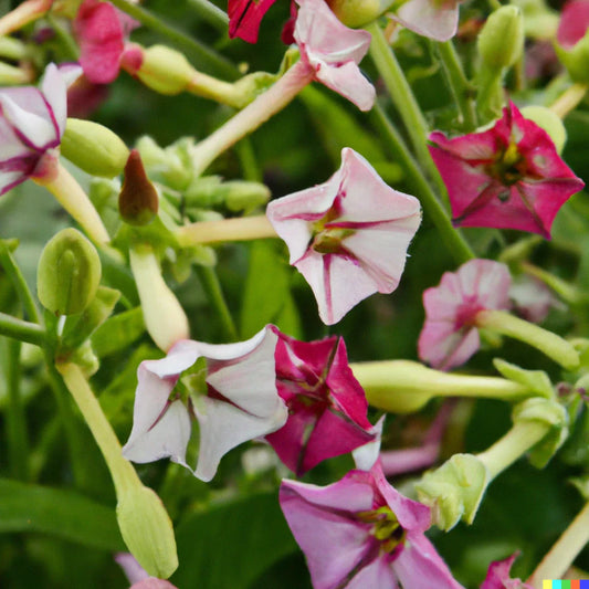 Jasmine Flowering Tobacco Seeds Mix - 1500+ Non-GMO Nicotiana alata Flowering Seeds for Garden Planting